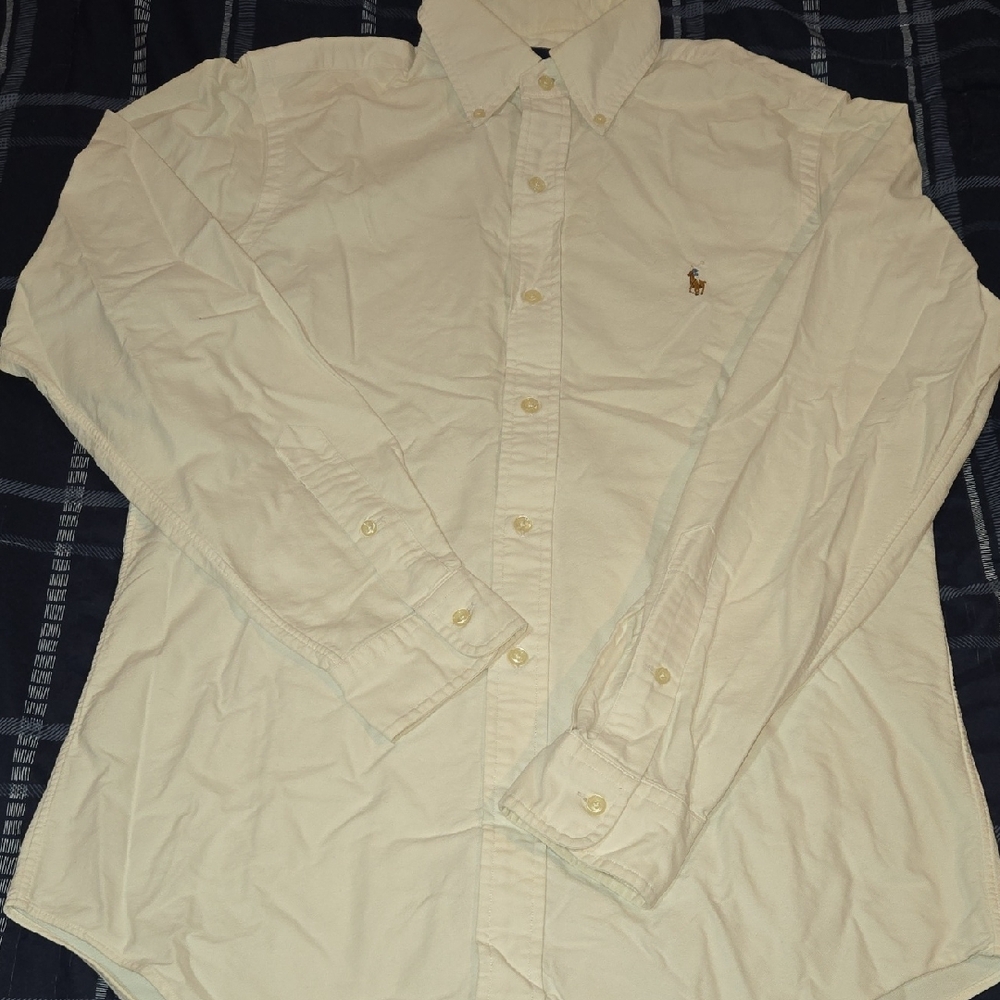 Ralph Lauren Cream Button Down Shirt